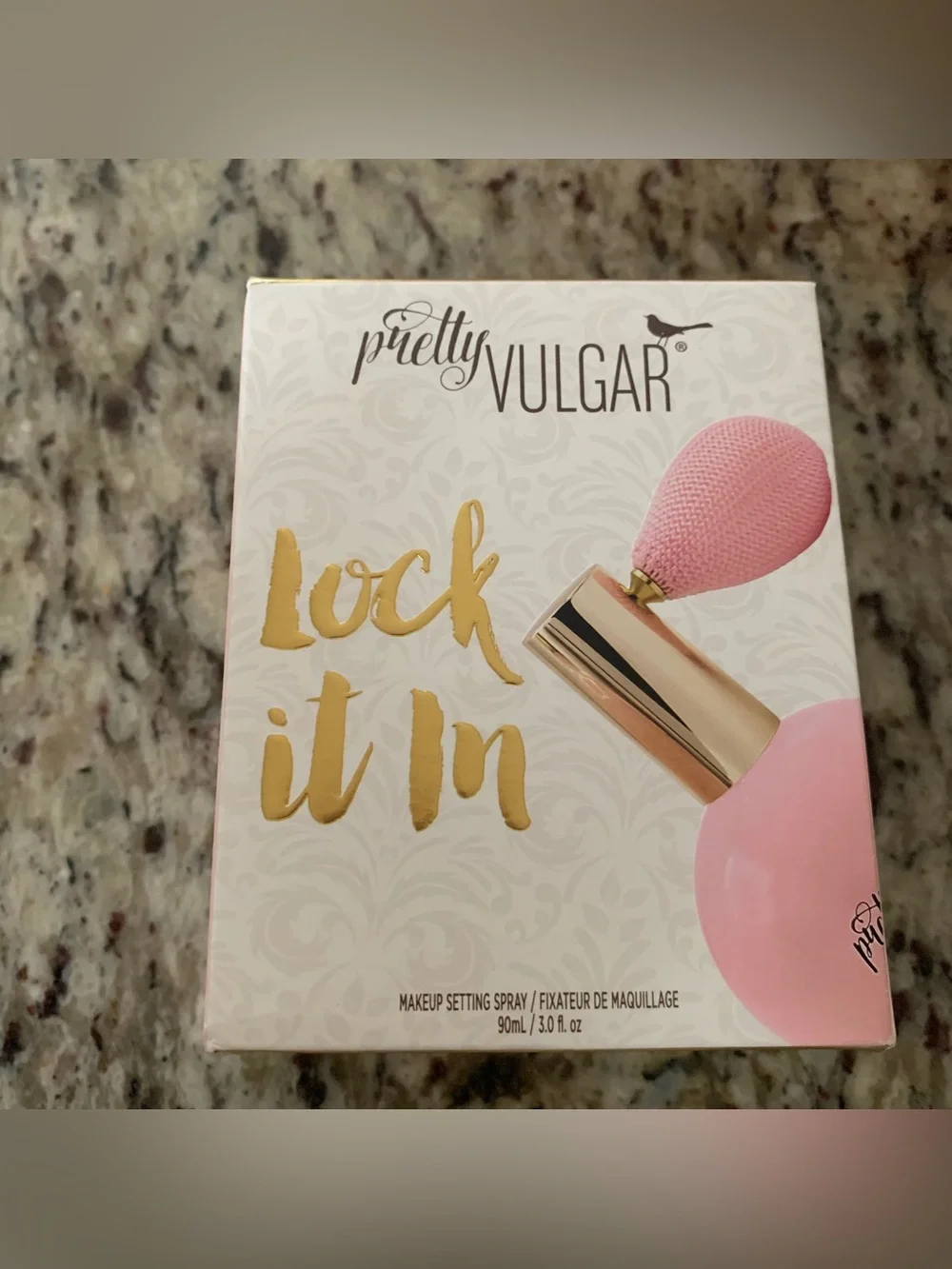 PRETTY VULGAR LOCK IT IN MAKEUP SETTING SPRAY 43 SET IN STONE 3 oz